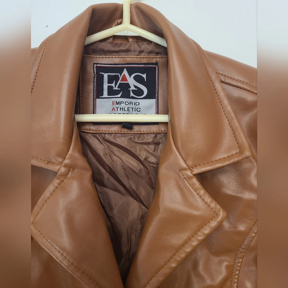 EAS Emporium Athletic Sportswear Leather Jacket Women Size M NEW - Picture 3 of 8